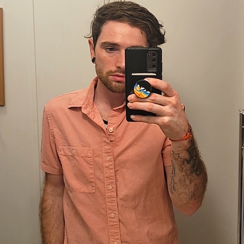 American eagle button up